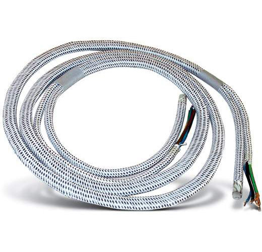 SY UKH 202 кабель с паропроводом для утюга (кабель 4х0,75 паропровод 4х8мм, длина 2,1м).